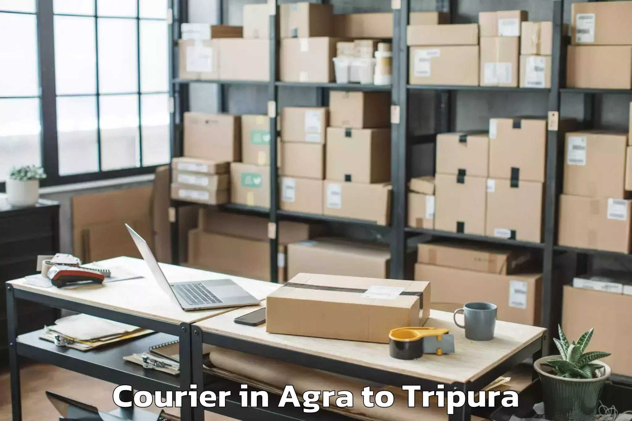 Expert Agra to Boxanagar Courier